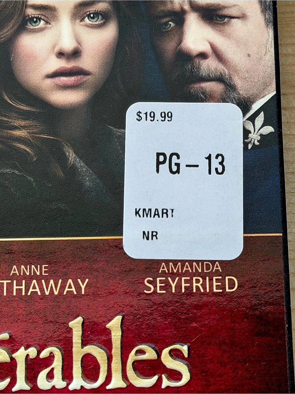 Universal Studios Les Misérables DVD Movie PG-13 used in excellent condition